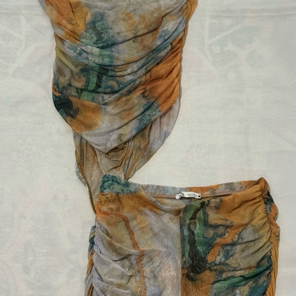 Zara Multicolor Abstract Top